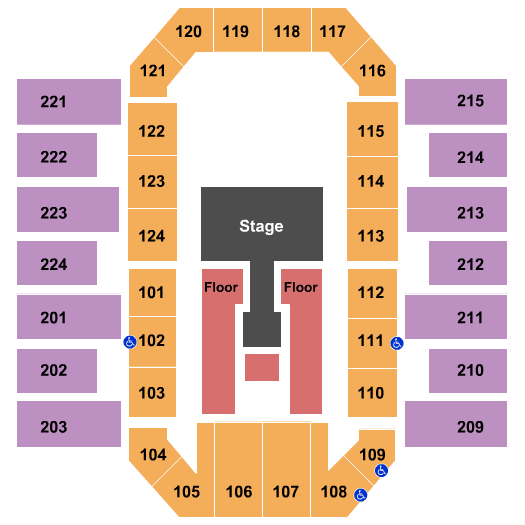 James Brown Arena Camron Seating Chart