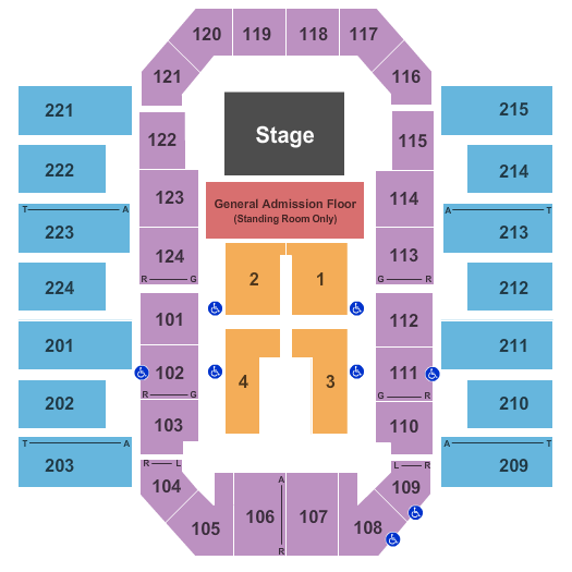 James Brown Arena Alan Jackson Seating Chart