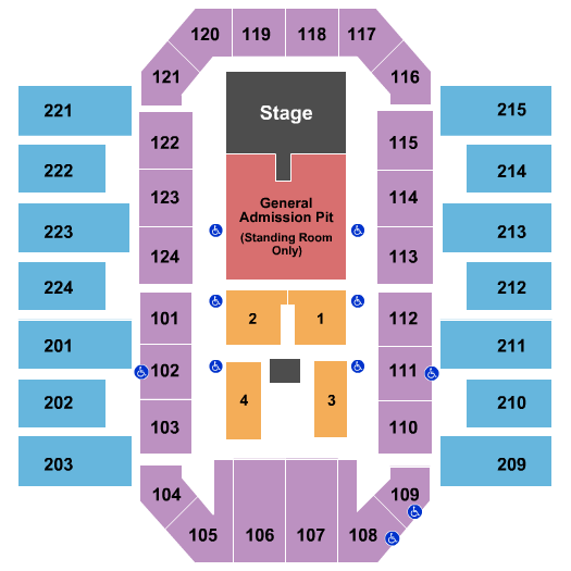 James Brown Arena Brantley Gilbert Seating Chart