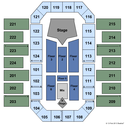 James Brown Arena Carrie  Underwood Seating Chart