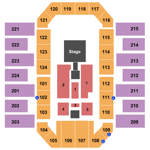 James Brown Arena Chris Tomlin Seating Chart