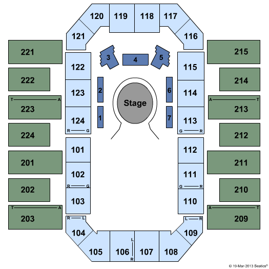 James Brown Arena Cirque Quidam Seating Chart