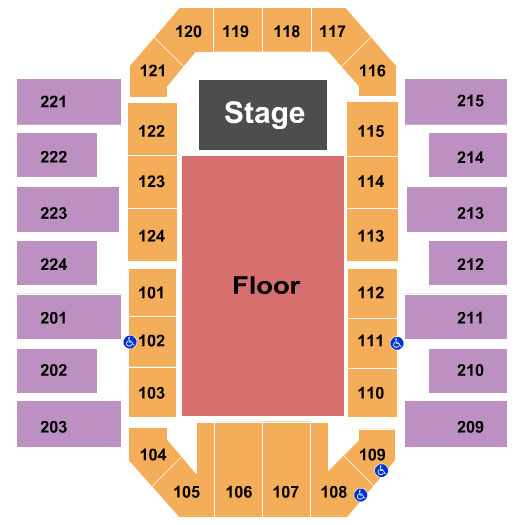 James Brown Arena Half House Seating Chart