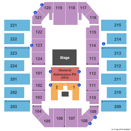 James Brown Arena Lee Brice Seating Chart