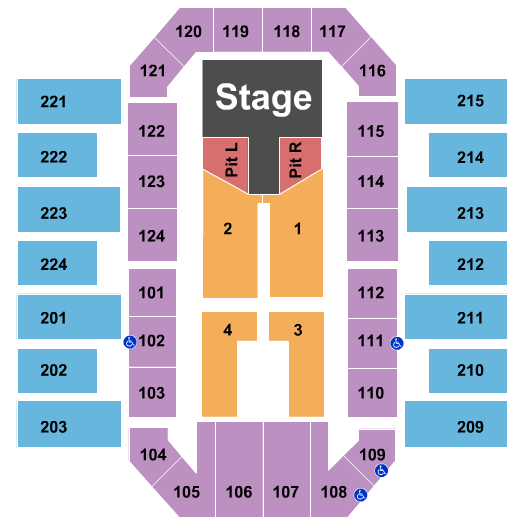 James Brown Arena Pentatonix Seating Chart