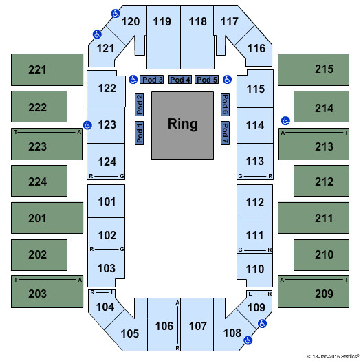 James Brown Arena Circus Seating Chart