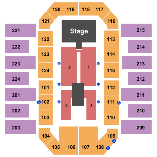 James Brown Arena Sugarland Seating Chart