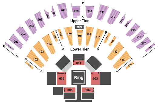 James L Knight Center Glory Kickboxing Seating Chart