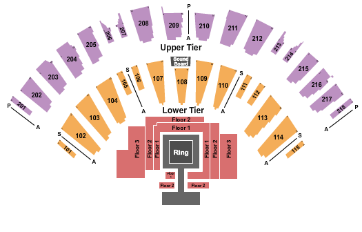 James L Knight Center MMA-2 Seating Chart