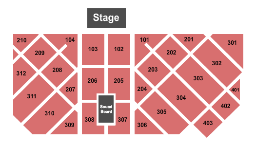 James R. Wilkins Jr. Athletics and Event Center End Stage Seating Chart