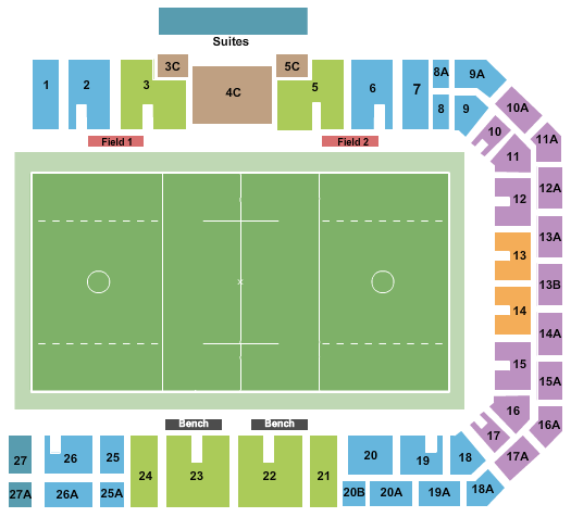 James Shuart Stadium Lacrosse 2 Seating Chart