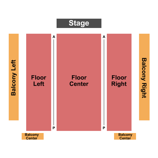 Jamf Theatre - Pablo Center at the Confluence Floor/Balc Seating Chart