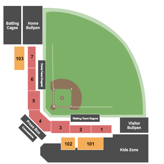 Jane B. Moore Field Baseball Seating Chart