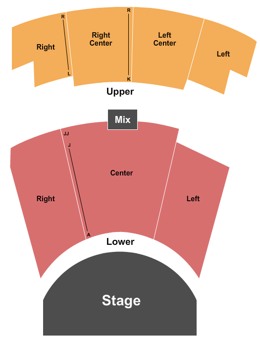 Jane Mallett Theatre Seating Map