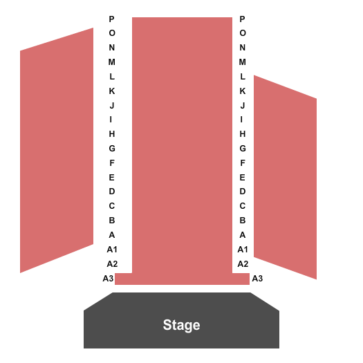Jaqua Concert Hall - Shedd Institute End Stage Seating Chart