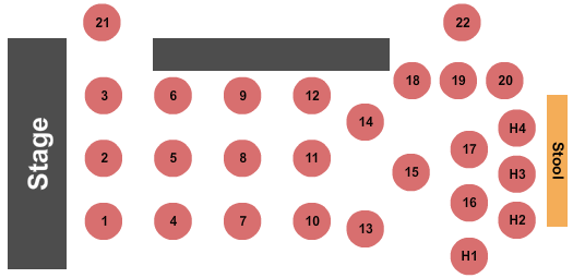 Aretha's Jazz Cafe at Music Hall Center Tables Seating Chart