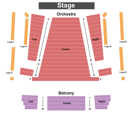 Jeanne & Peter Lougheed Performing Arts Centre Seating Map