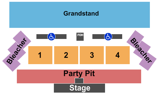Jefferson County Fair Park - WI End Stage Seating Chart