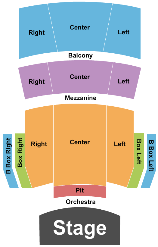 Jefferson Performing Arts Center Seating Chart