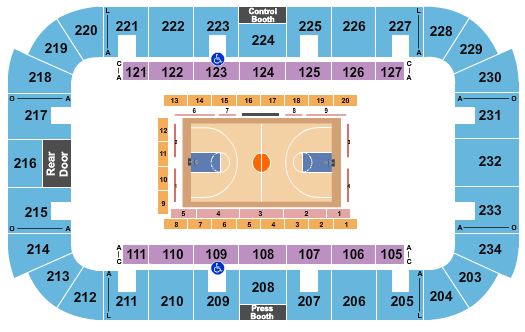 seating chart for Jenkins Arena - RP Funding Center - Harlem Globetrotters - eventticketscenter.com