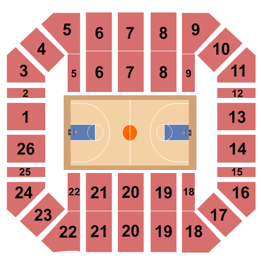 Jenny Craig Pavilion Basketball Seating Chart