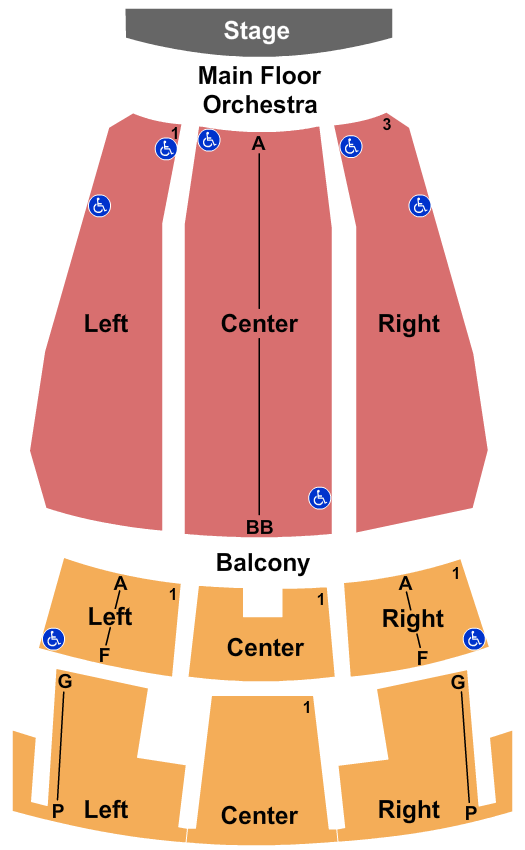 Jesse Auditorium seating chart event tickets center