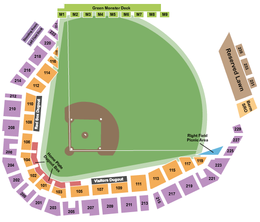 JetBlue Park Seat Map