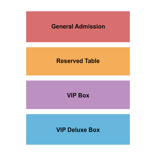 Jewel Music Venue GA/VIP/Reserved Seating Chart