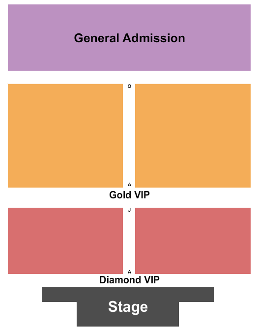 Jewelz Ranch GA/VIP Seating Chart