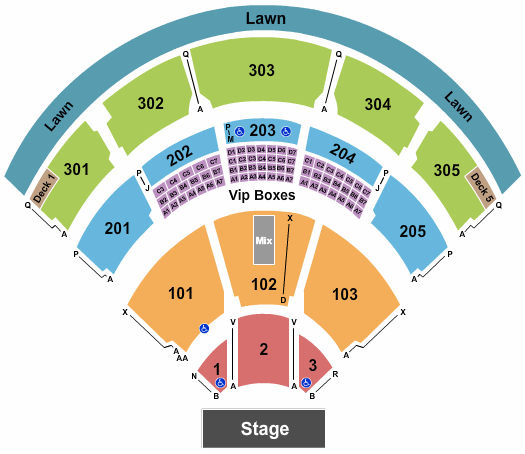 Va Amphitheater Seating Chart