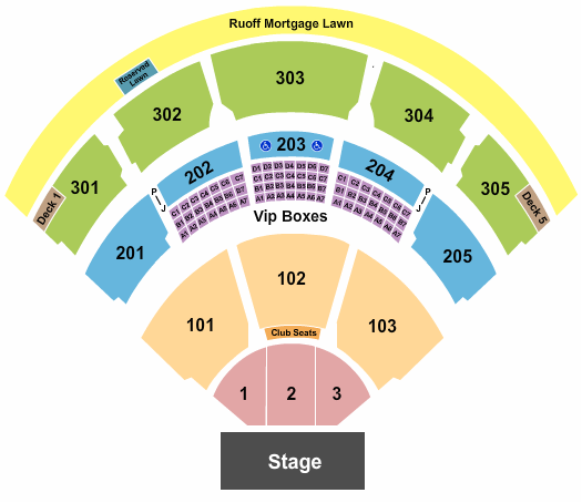 Jiffy Lube Live (Formerly Nissan Pavilion) Seating Chart