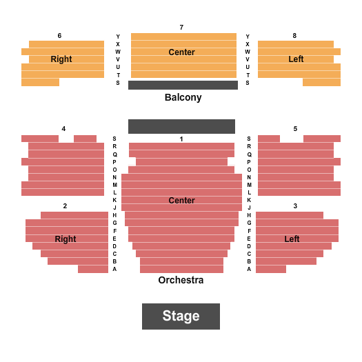 Jim Rouse Theatre End Stage Seating Chart