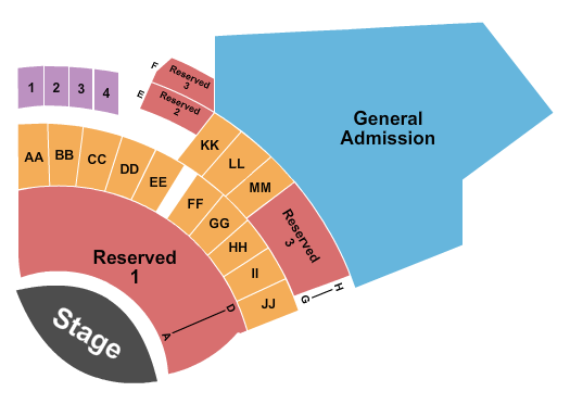 Jimmy Kimmel's Comedy Club at the LINQ Endstage 2 Seating Chart
