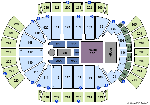 Desert Diamond Arena Pearl Jam Seating Chart