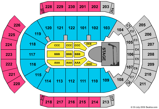 Desert Diamond Arena SYTYCD Seating Chart