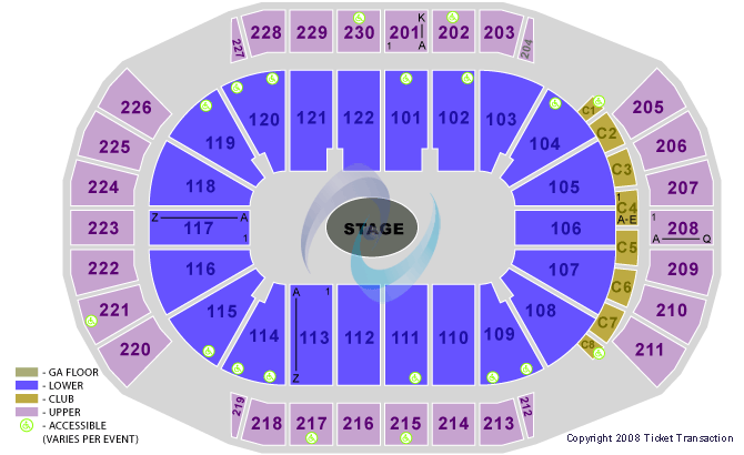 Desert Diamond Arena Center Stage Ga Floor Seating Chart