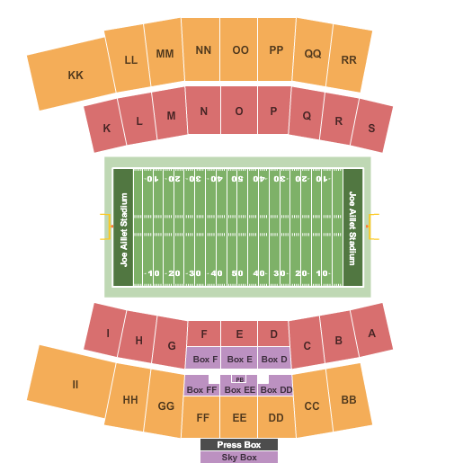 Joe Aillet Stadium Tickets & Seating Chart - Event Tickets Center