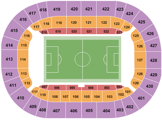 Johan Cruijff Arena Soccer Seating Chart
