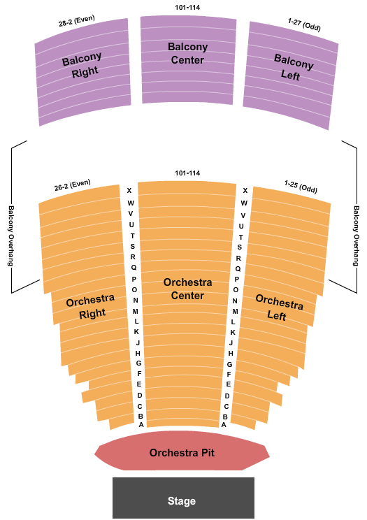 John Cranford Adams Playhouse - Hofstra University End Stage Seating Chart