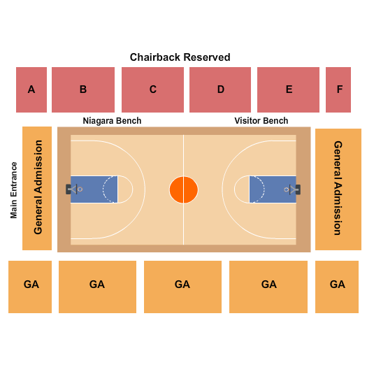 John Gallagher Center Basketball Seating Chart