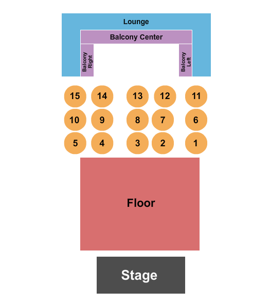 seating chart for John, James and Clara Knight Stage - A Honky Tonk Christmas - eventticketscenter.com
