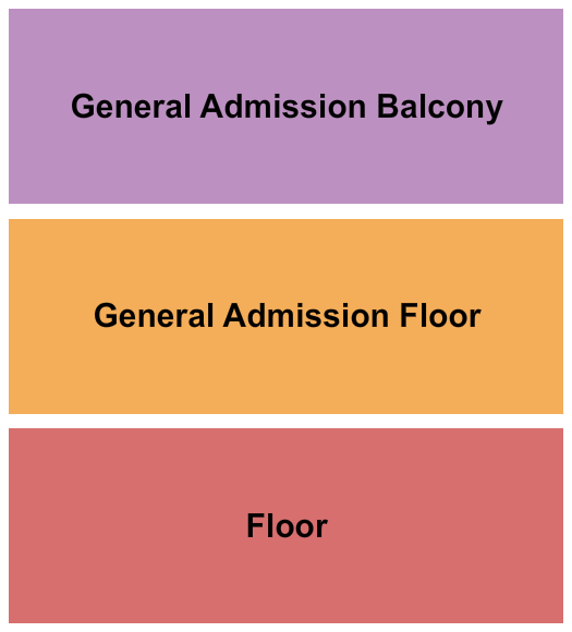 John, James and Clara Knight Stage Floor/GA Floor/GA Balcony Seating Chart
