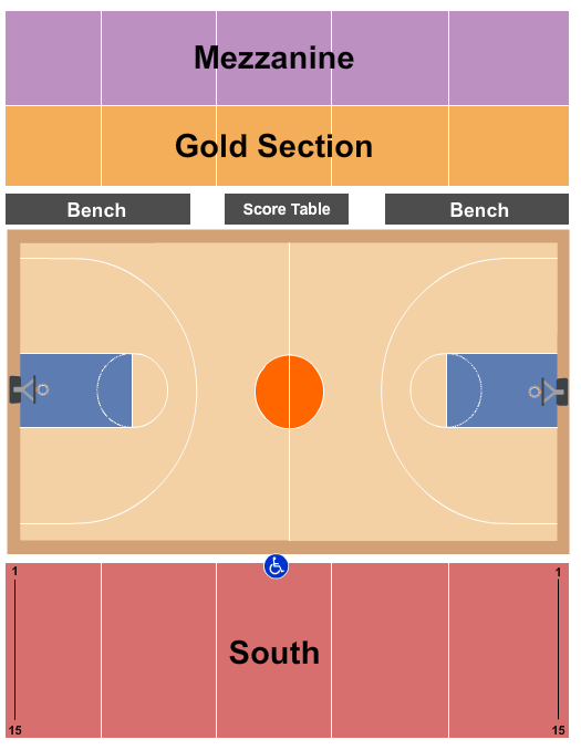 John Lance Arena Basketball Seating Chart