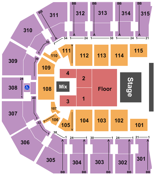 John Paul Jones Arena Chris Stapleton Seating Chart