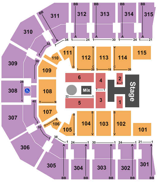 John Paul Jones Arena Seating Chart