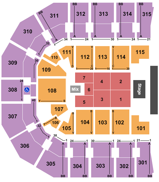 John Paul Jones Arena Endstage 3 Seating Chart
