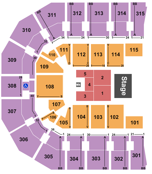 John Paul Jones Arena Endstage 5 Seating Chart