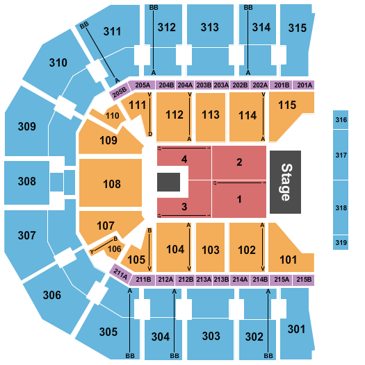 John Paul Jones Arena Endstage 6 Seating Chart