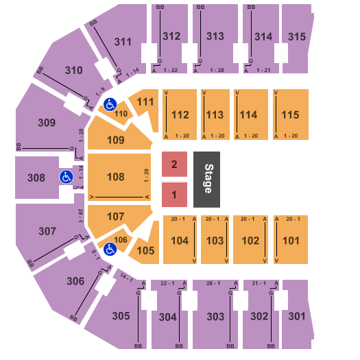 John Paul Jones Arena Half House Seating Chart