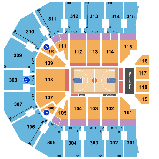 John Paul Jones Arena Seating Chart & Maps - Charlottesville